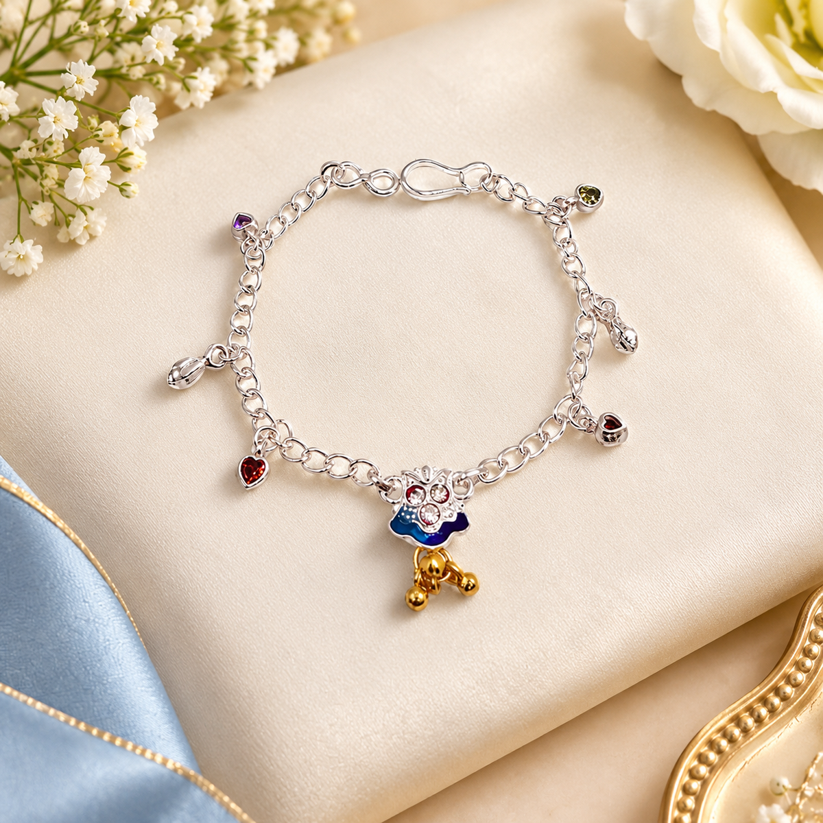 Baby Blessings Dangling Charm Rakhi