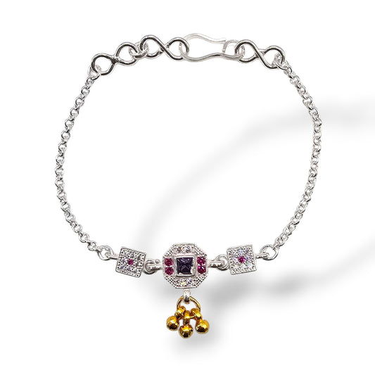 Blessed Beginnings Silver Baby Shower Rakhi