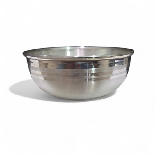 Annaprashan Medium Silver Set With Glass, Spoon And Bowl