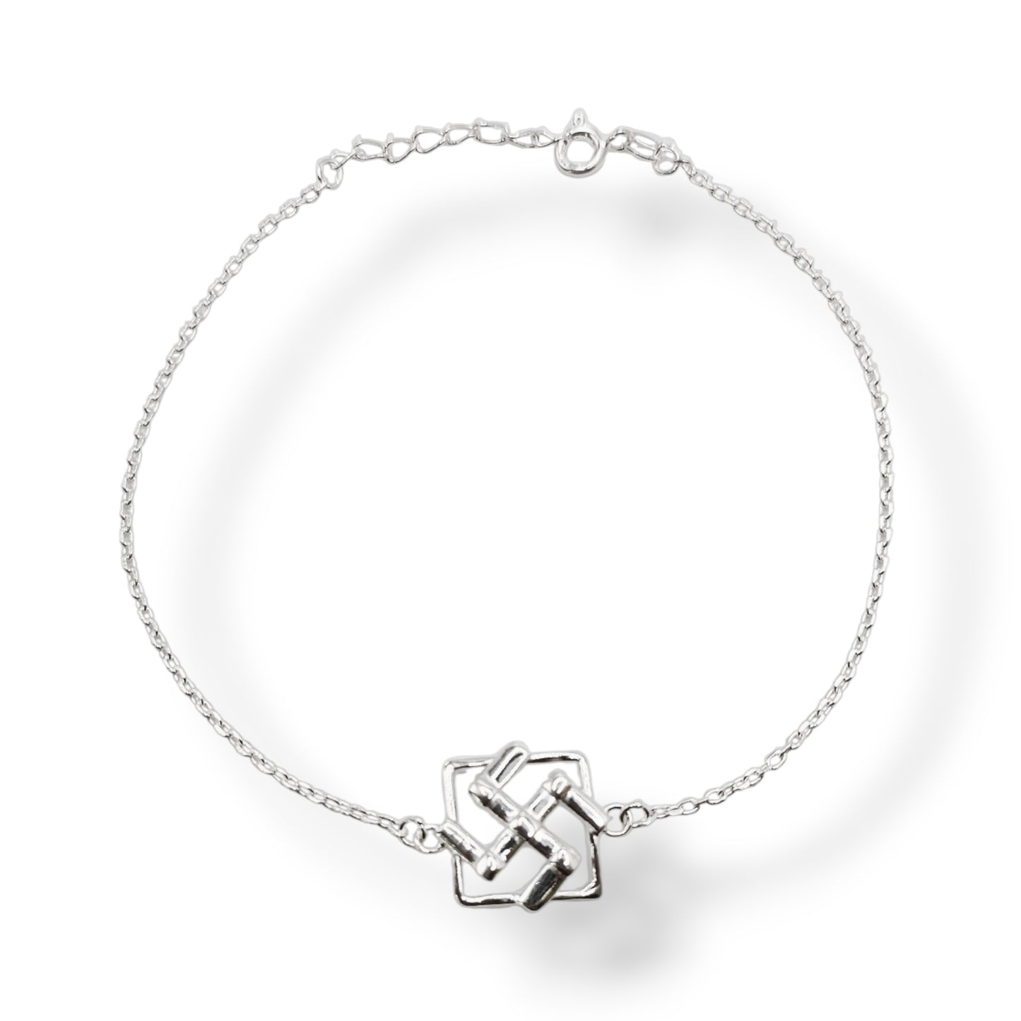 Silver Shubh Swastik Rakhi