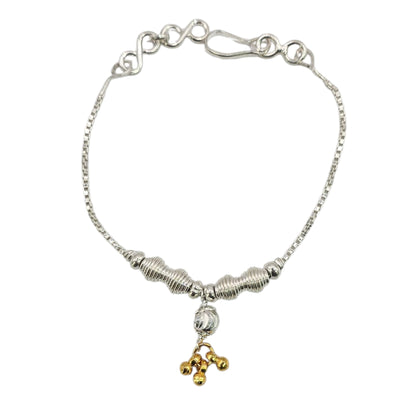 Silver Swirl Baby Shower Rakhi