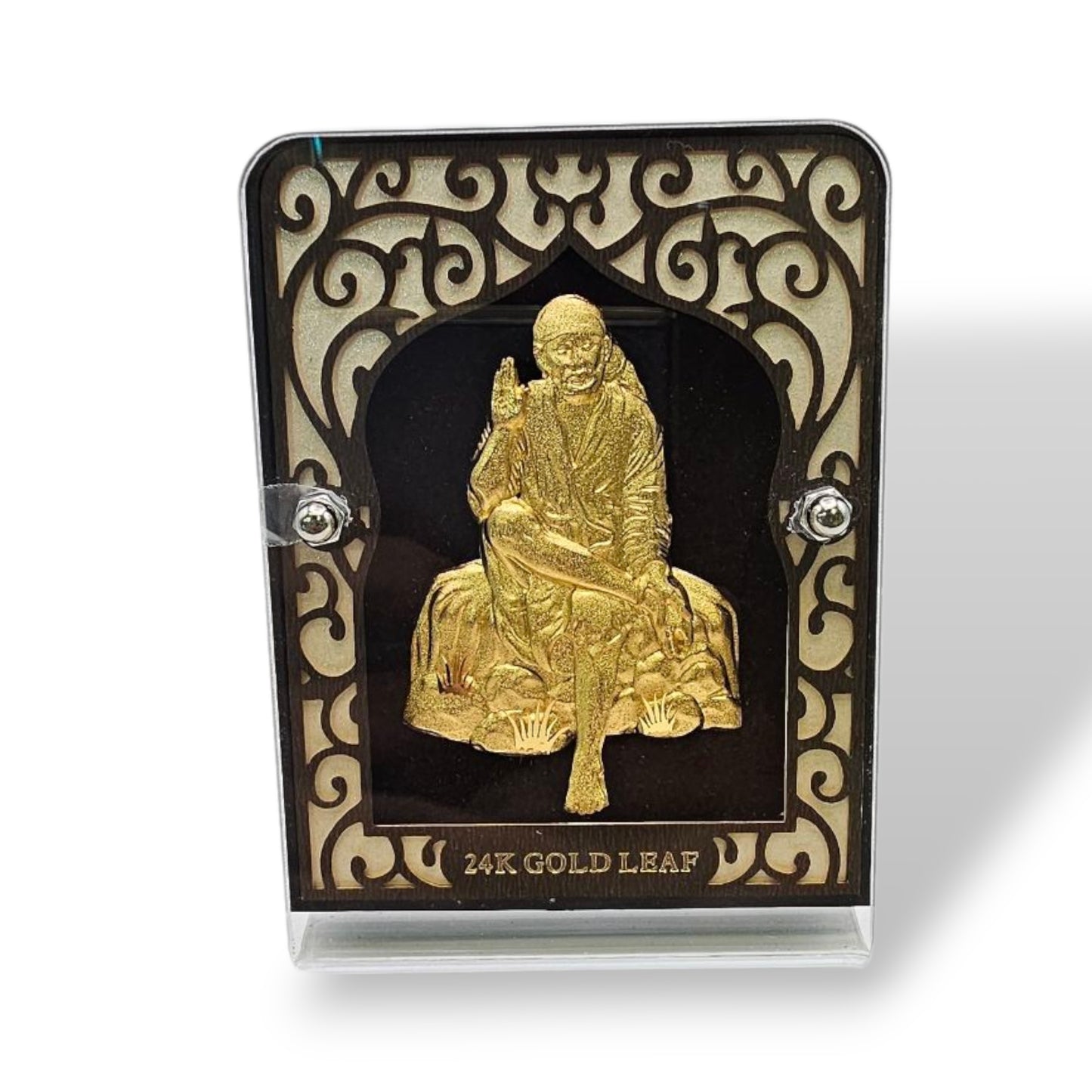24KT Gold Leaf Shirdi Sai Frame