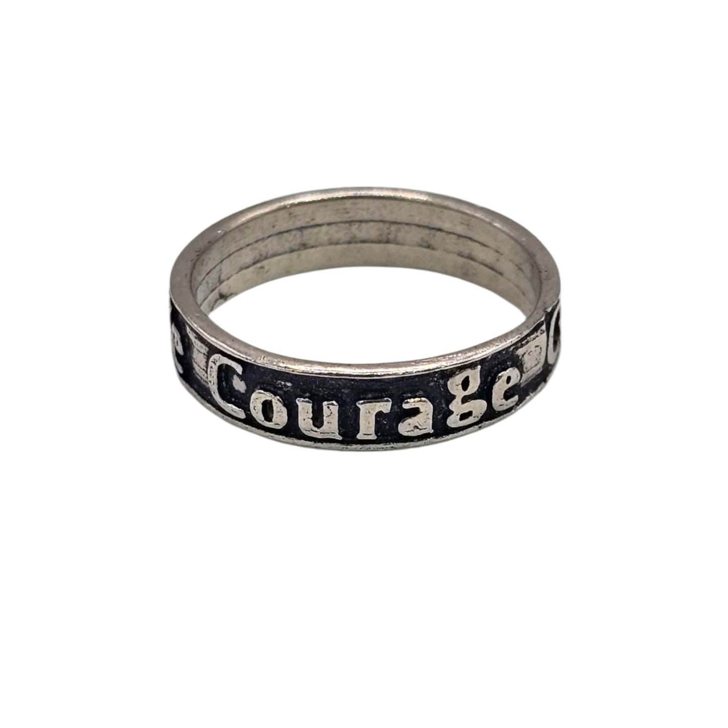 Oxidized Finish 925 Silver Ring