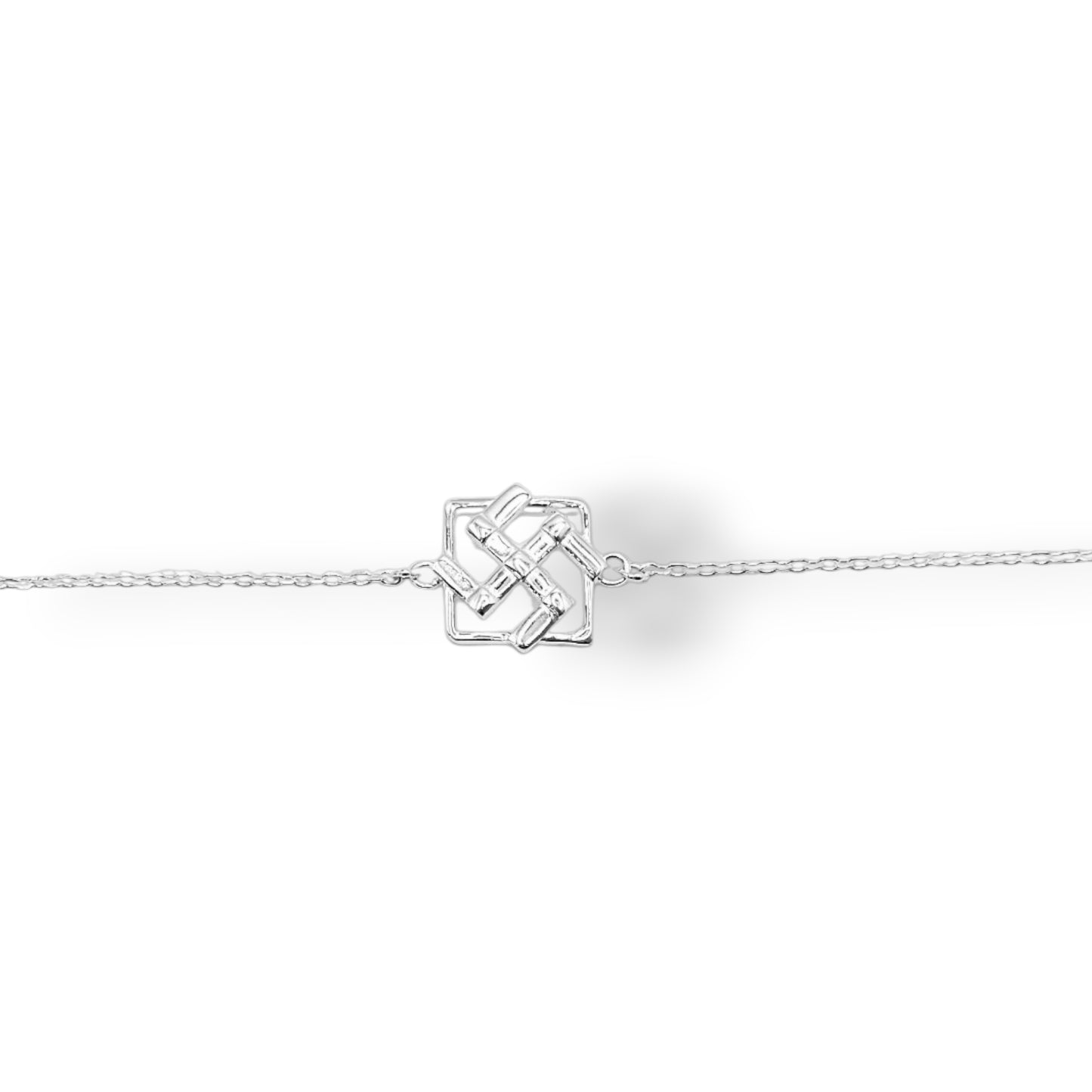 Silver Shubh Swastik Rakhi