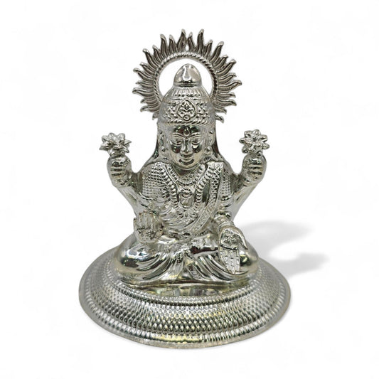 Silver Lakshmi Blessings Idol