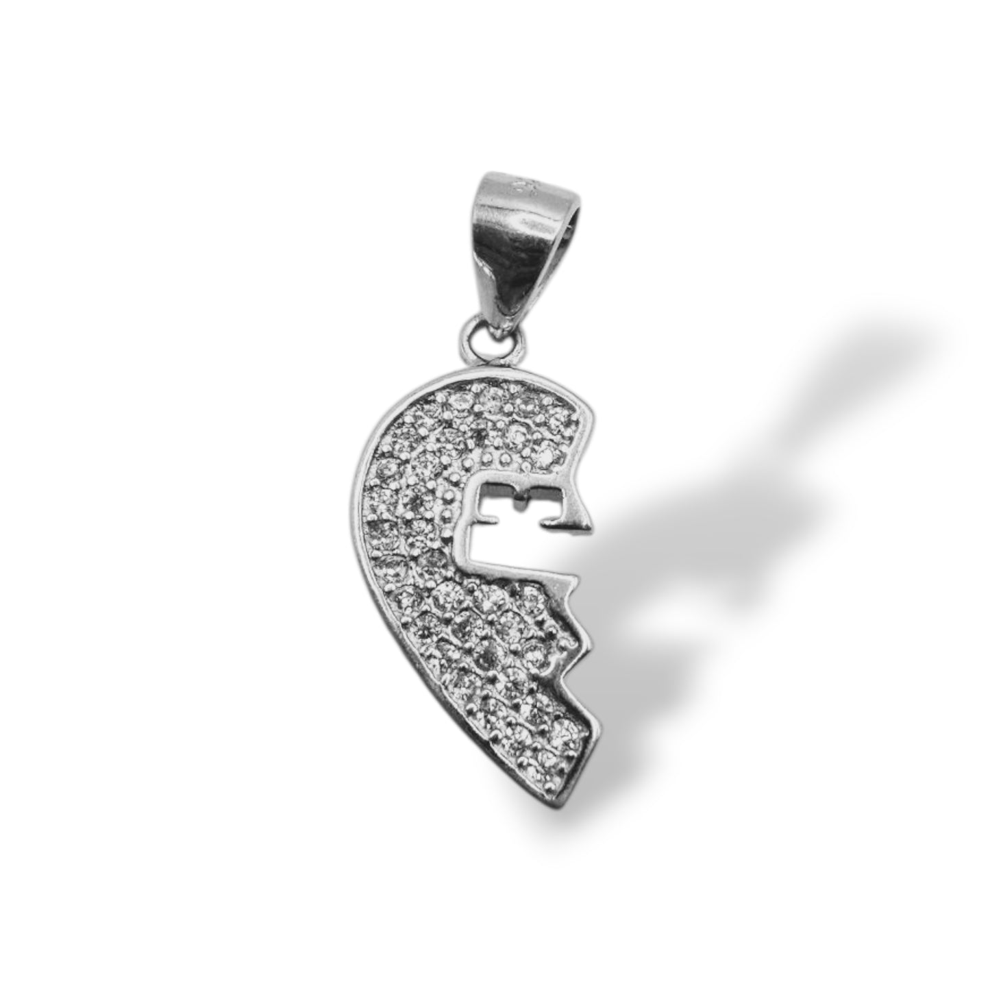 Two Souls One Heart Silver Pendant