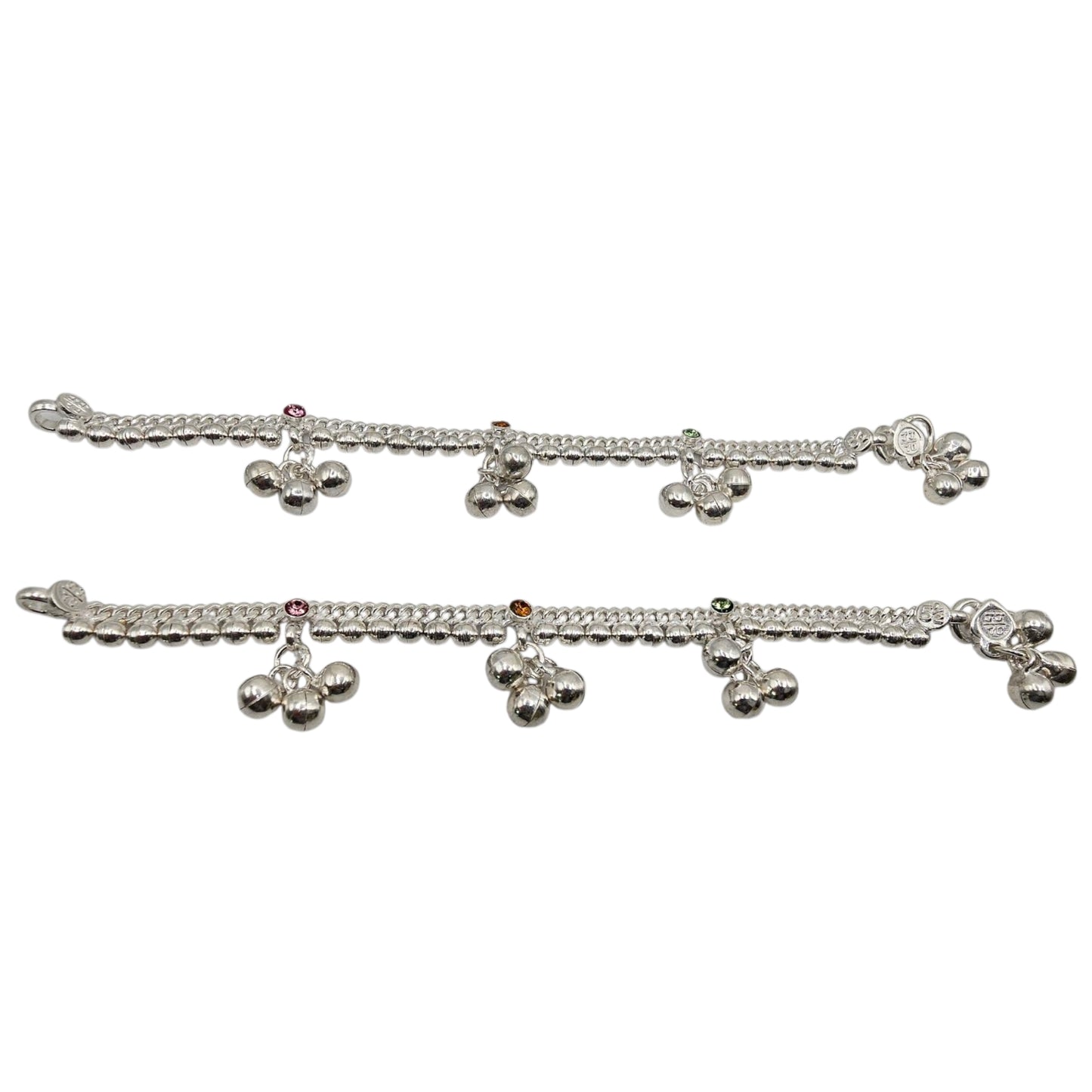 Jingle Buds Silver Baby Anklet
