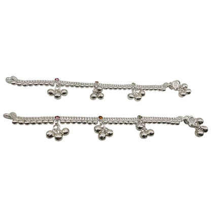 Jingle Buds Silver Baby Anklet