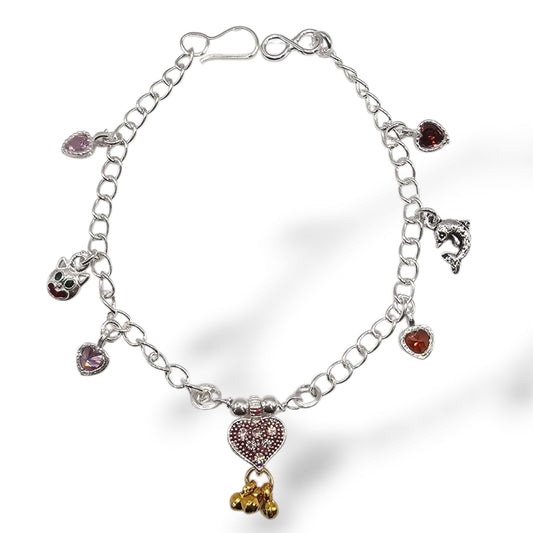 Shona Spark Silver Baby Shower Rakhi