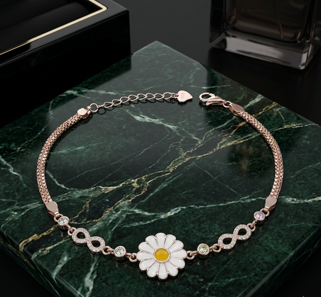 Blossom & Bound Bohemian 925 Silver Bracelet