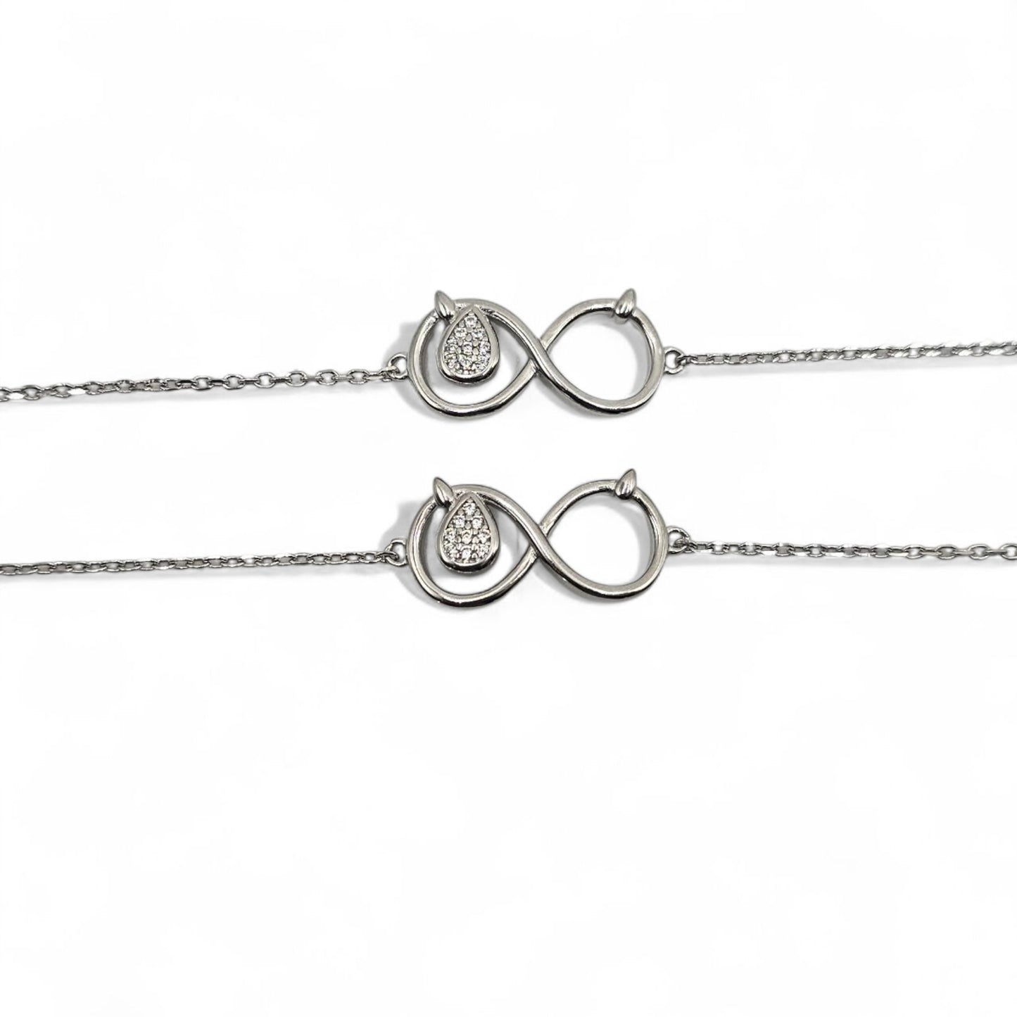 Infinity Charm Silver Payal