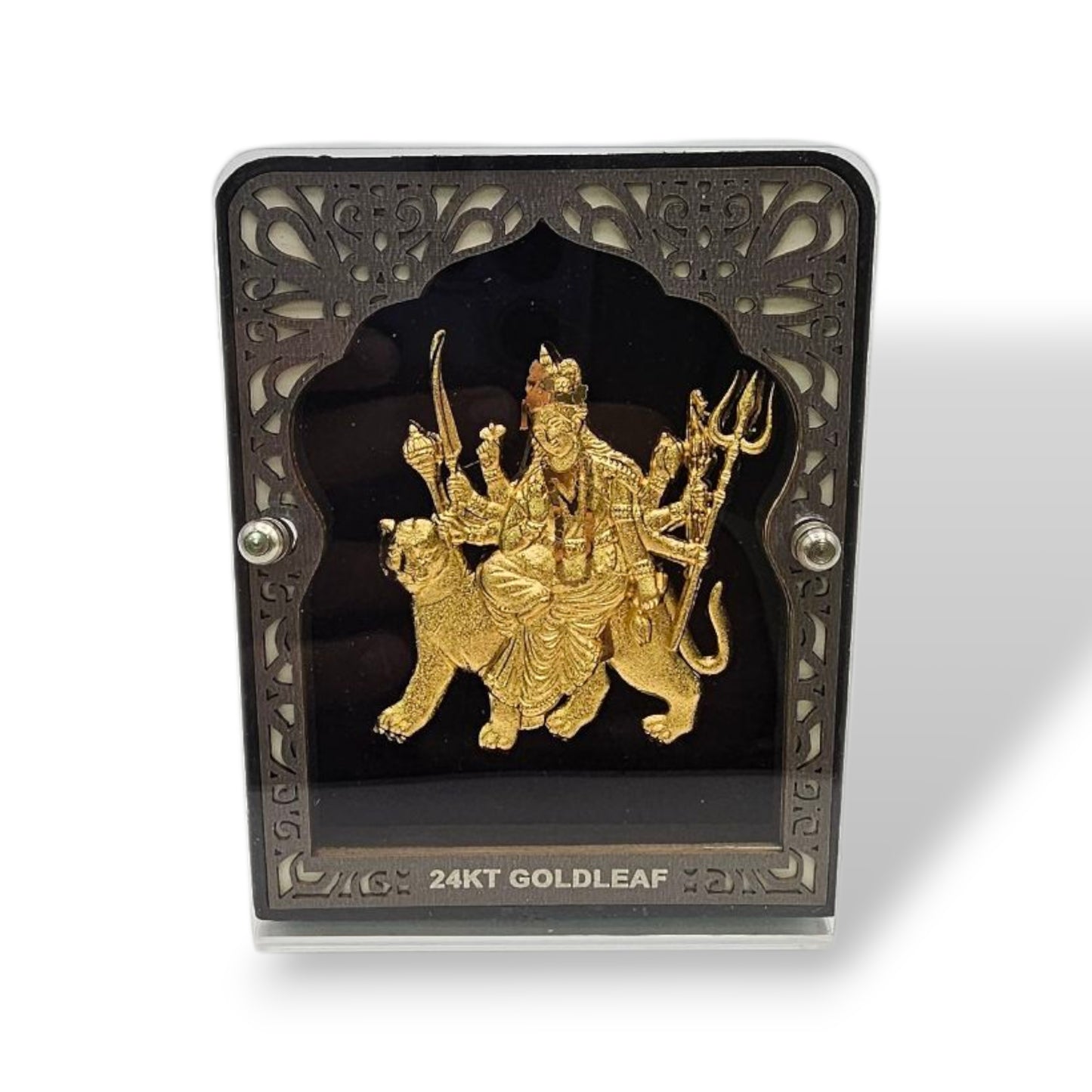 24K Gold Leaf Durga Maa Icon