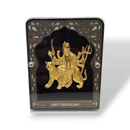 24K Gold Leaf Durga Maa Icon