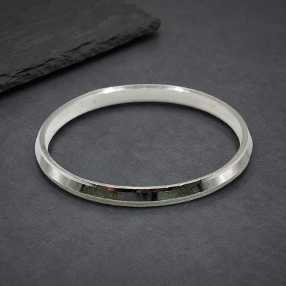 Classic Silver Edge Mens Kada