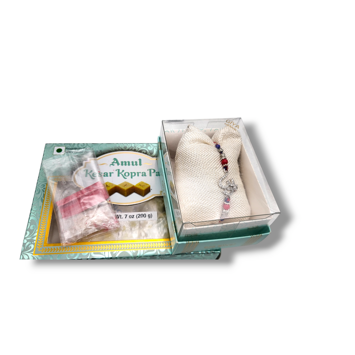 Silver Rakshabandhan Rakhi Combo