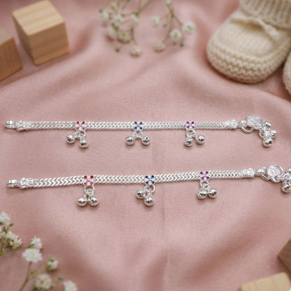 Little Petal 925 Silver Kids Anklets