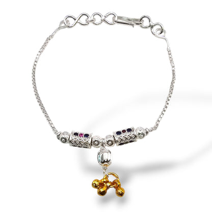 Eternal blessings Silver Baby Shower Rakhi