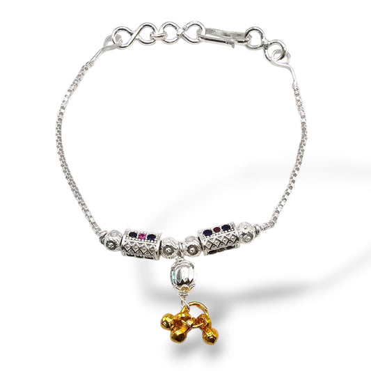 Eternal blessings Silver Baby Shower Rakhi