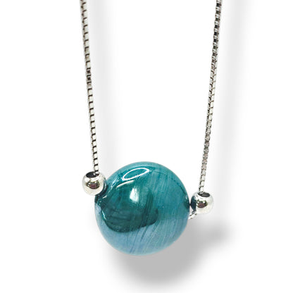 Aqua Glow Murano Glass Necklace