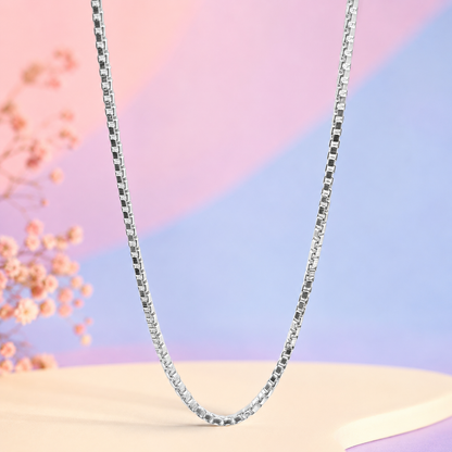 Silver Luxe Box Chain