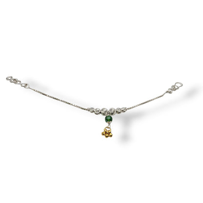Traditional Silver Godh Bharai  Baby Shower Rakhi