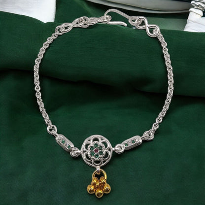 Rajrani Sutra Silver Baby Shower Rakhi