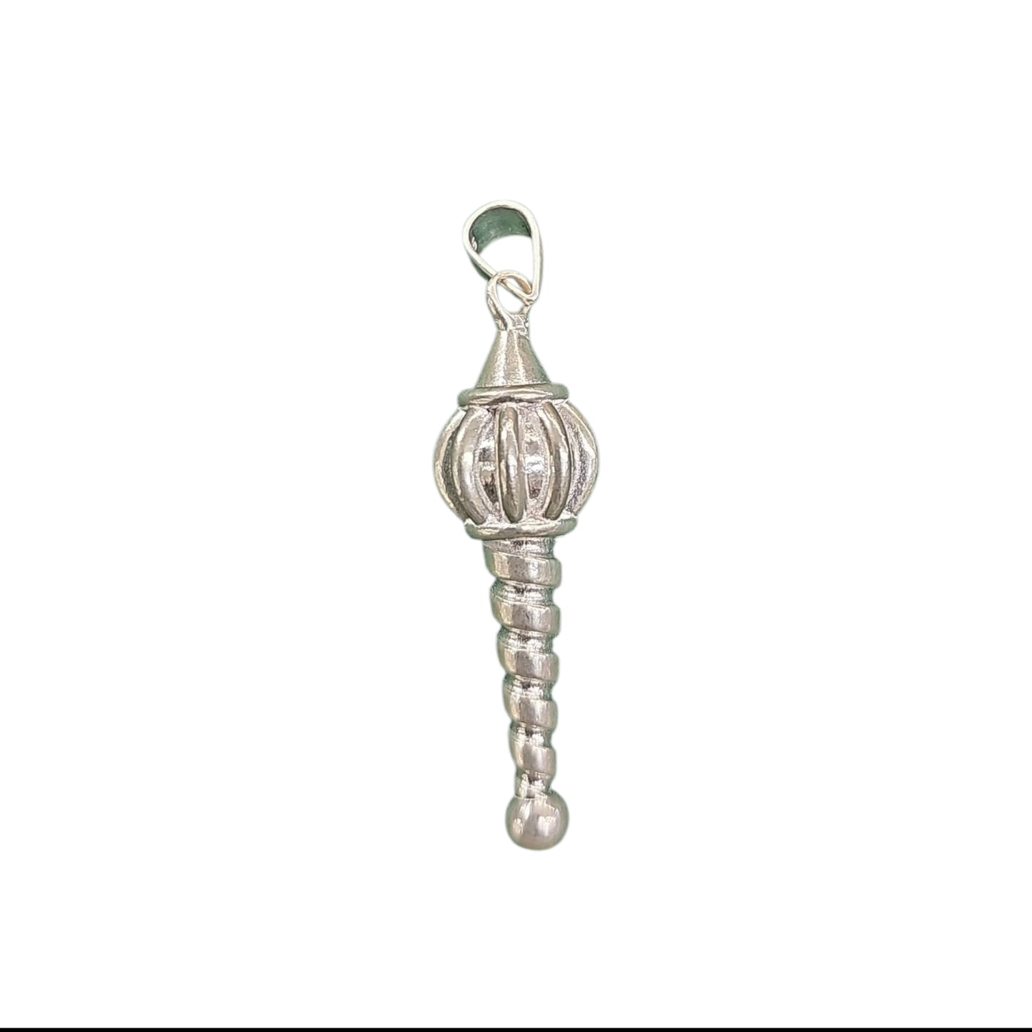 Strength Personified: Hanuman Gada Pendant in 925
