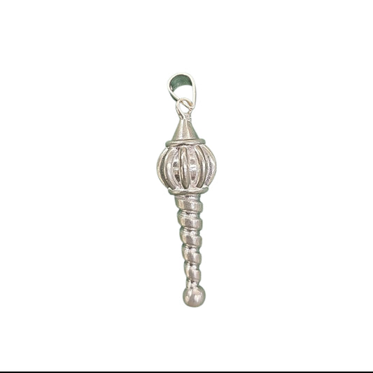 Strength Personified: Hanuman Gada Pendant in 925