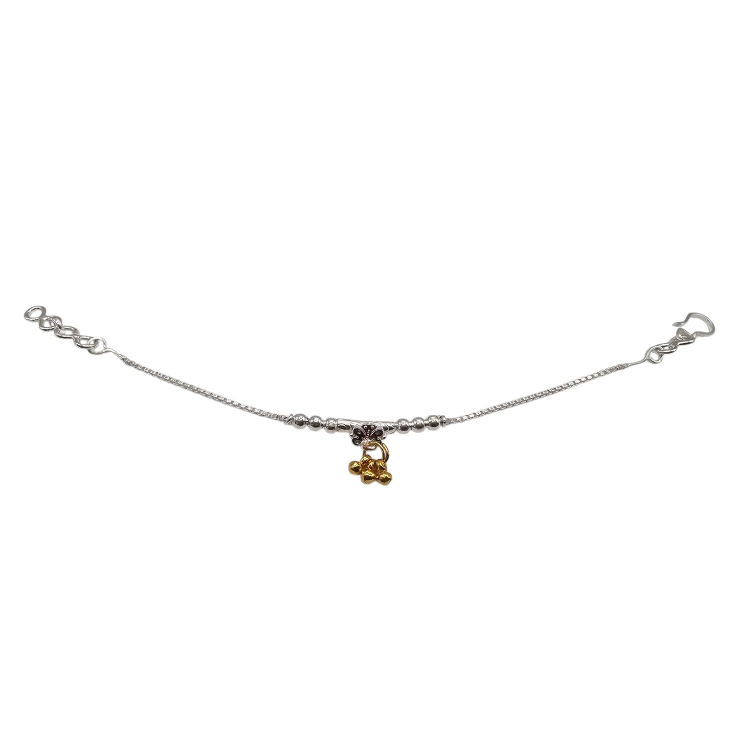 Phool Sparsha Silver Baby Shower Rakhi