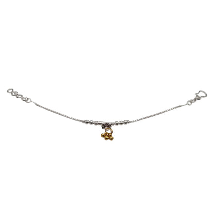 Phool Sparsha Silver Baby Shower Rakhi