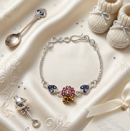 The Vatsalya Silver Baby Shower Rakhi