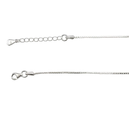 Aura Shield Link Silver Anklets For Women