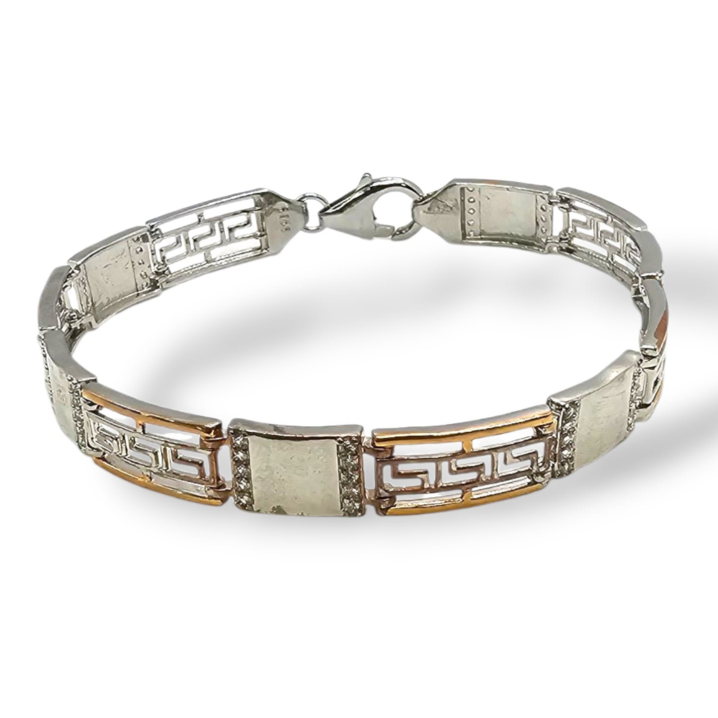 Titan Dual-Tone Silver Men's Bracelet