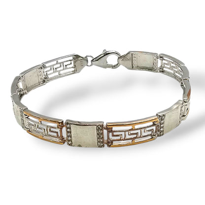 Titan Dual-Tone Silver Men's Bracelet