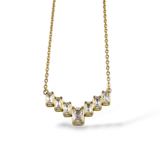 Aurelia Baguette Necklace