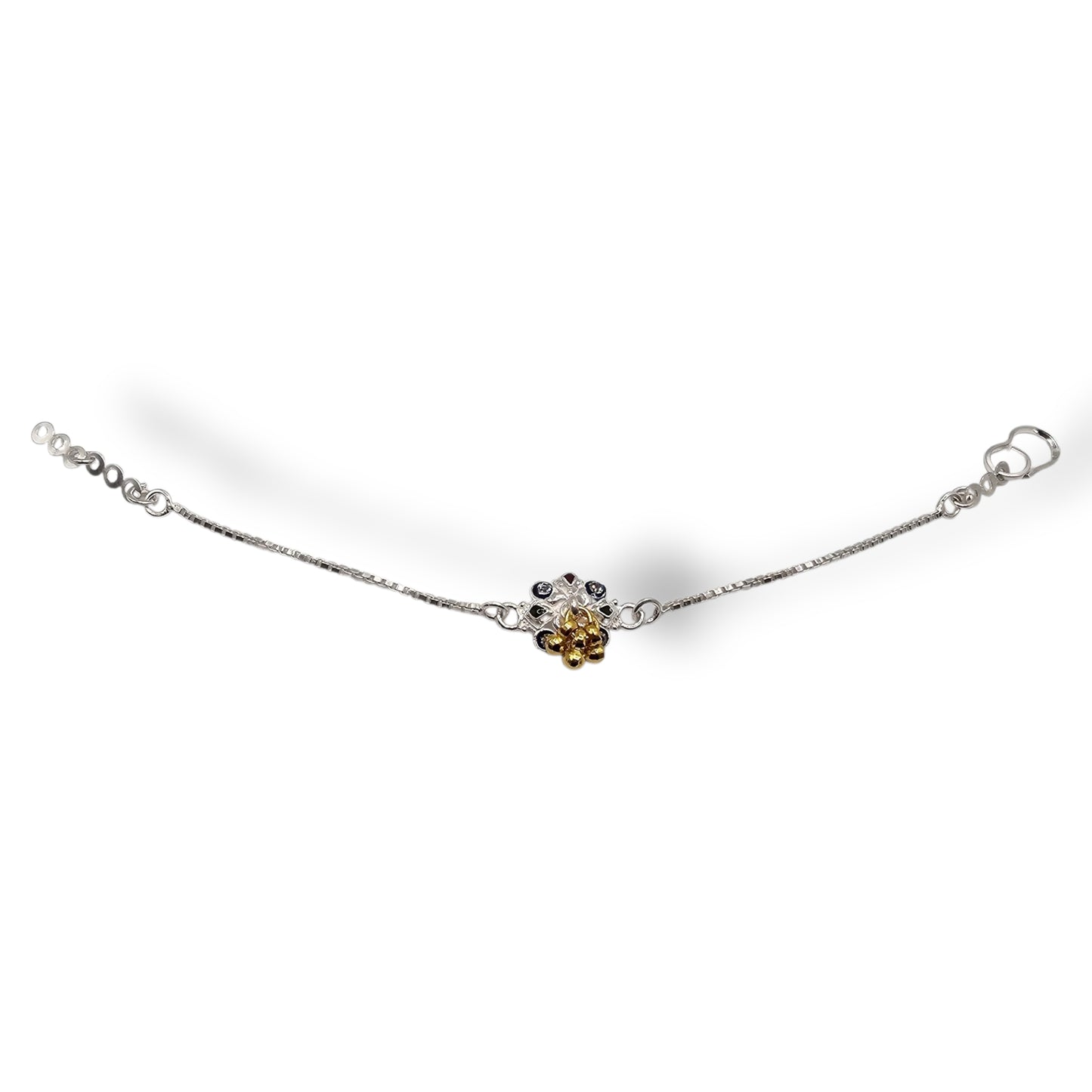 The Suvarnajeeva Petal Silver Baby Shower Rakhi