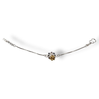 The Suvarnajeeva Petal Silver Baby Shower Rakhi