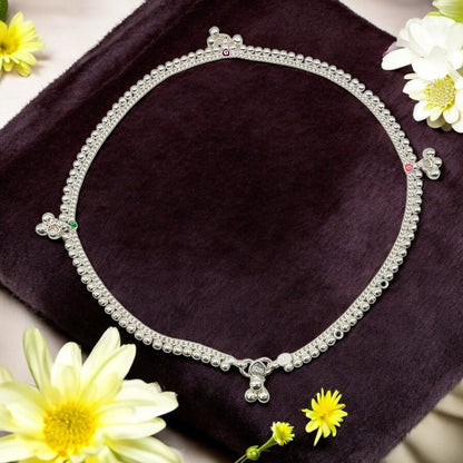 Tiny Tinkles Silver Kids Kamarbandh/ Kids Waistbelt