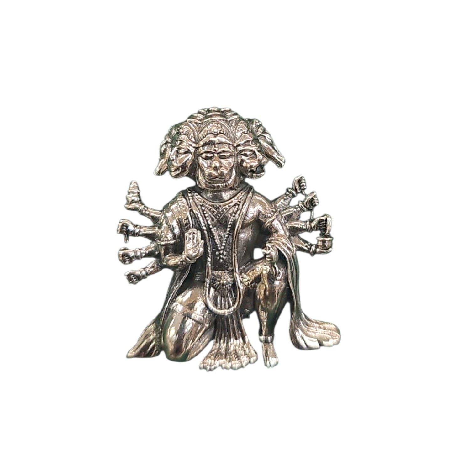 Panchmukhi Hanuman Pendant In Silver
