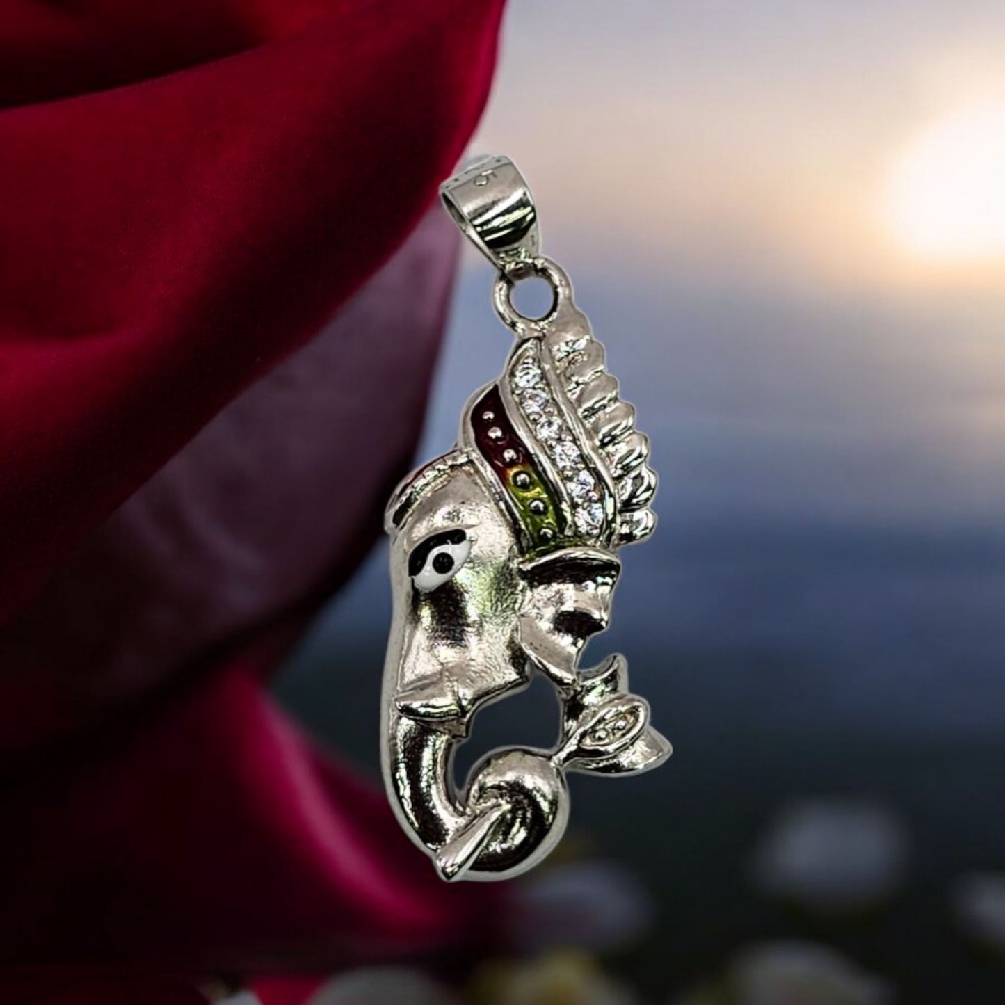 Divya Vighnaharta 925 Silver Unisex Pendant