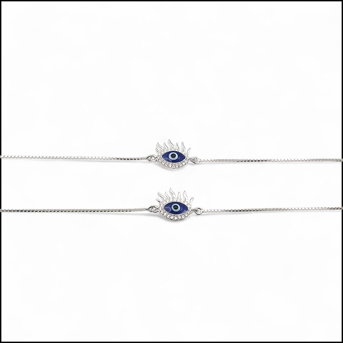 Aura Shield Link Silver Anklets For Women