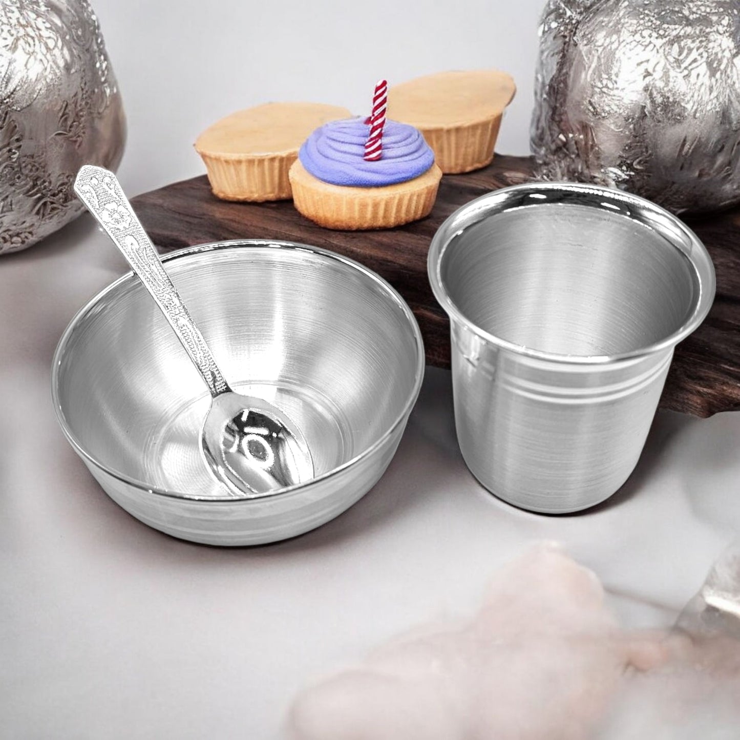 Shubhaarambh Silver Annaprashan Set