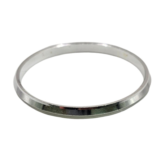 Classic Silver Edge Mens Kada