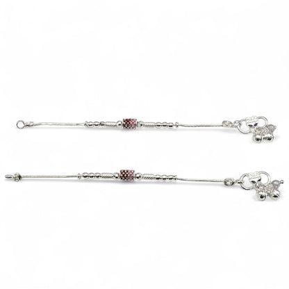 Silver Starlight Wraps Kids Anklets
