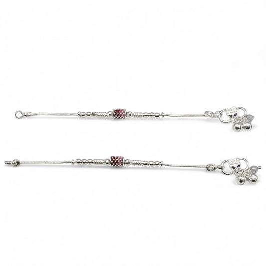 Silver Starlight Wraps Kids Anklets