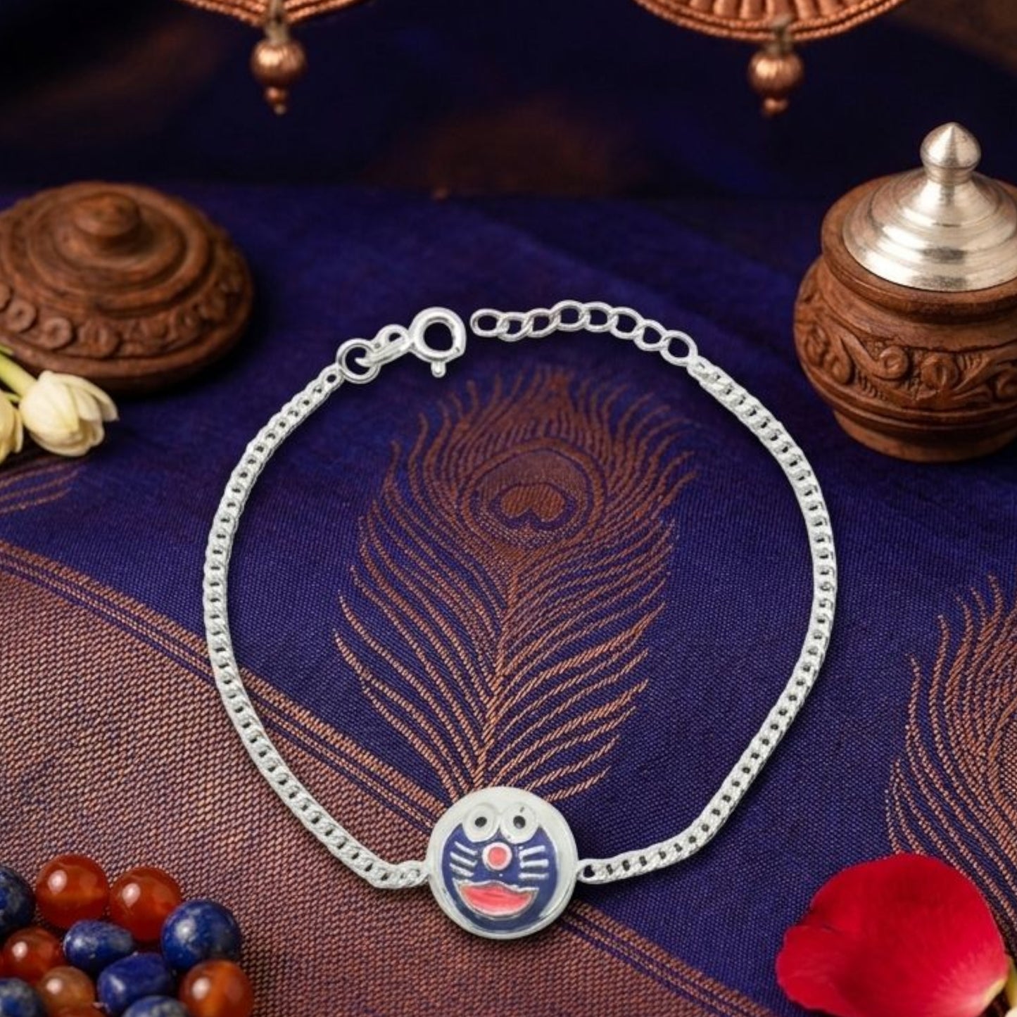 Silver Doraemon Joy Rakhi