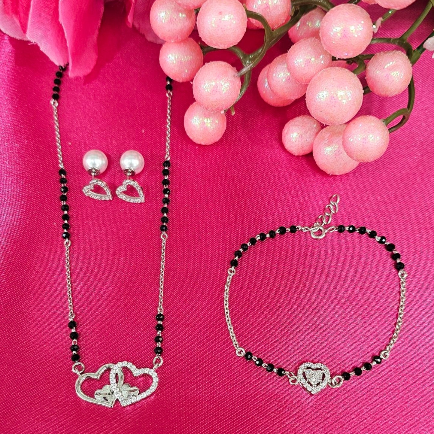 Premrekha Silver Mangalsutra Set