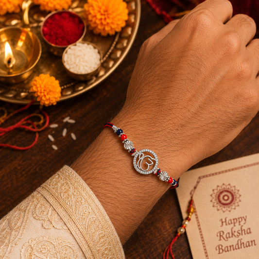 Shubh Bandhan Silver Rakhi