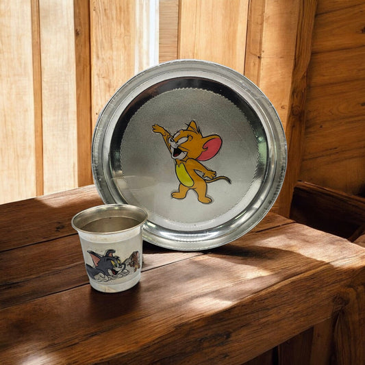 Silver Kids Tom & Jerry Dining Set