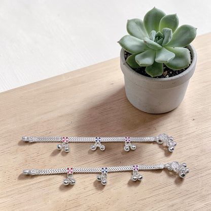 Little Petal 925 Silver Kids Anklets
